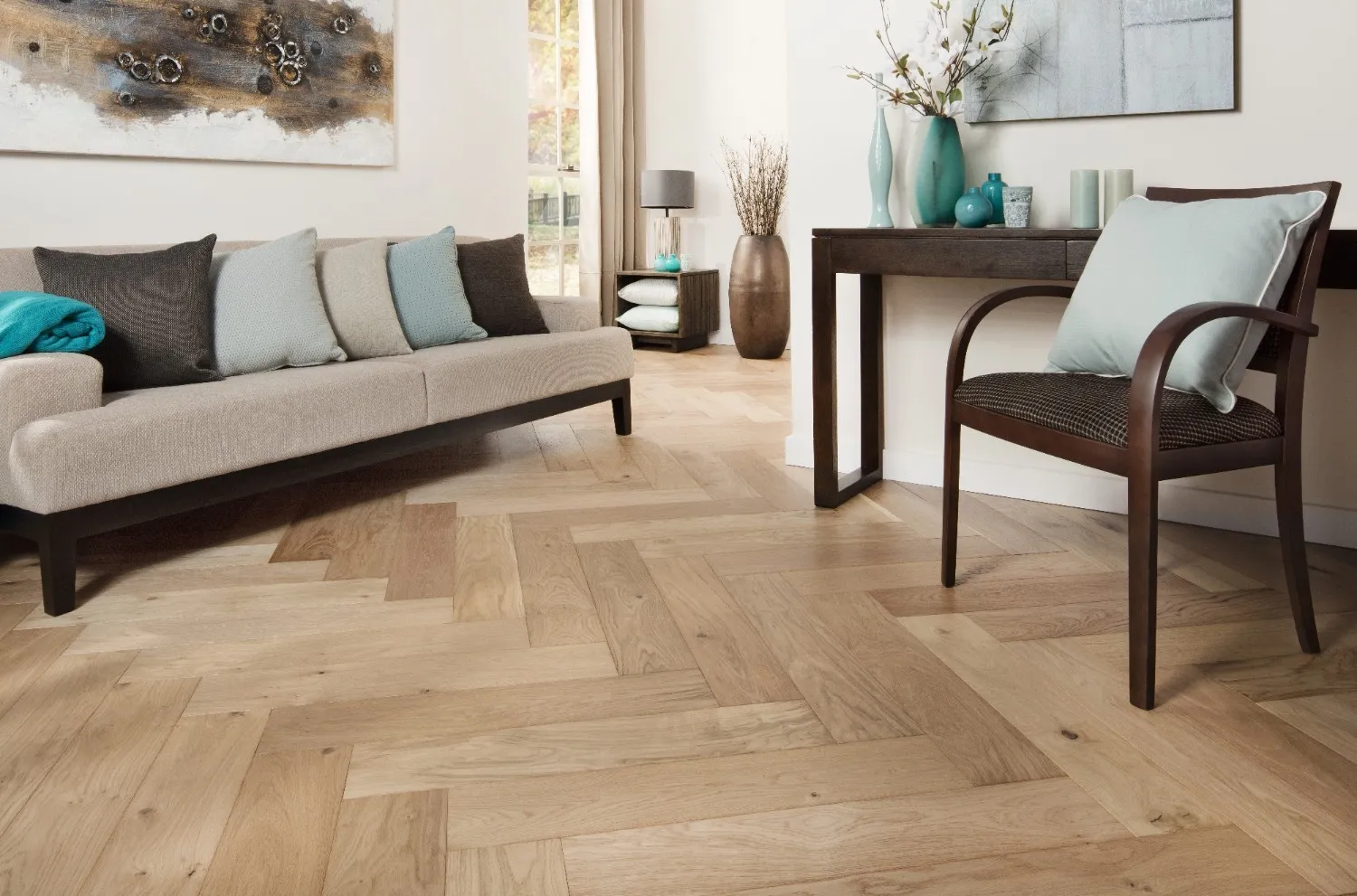 Grand Oak Herringbone — lifestyle photo 3